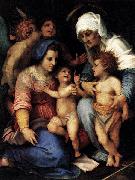 Andrea del Sarto Madonna and Child with St Elisabeth, the Infant St John, and Two Angels oil painting reproduction